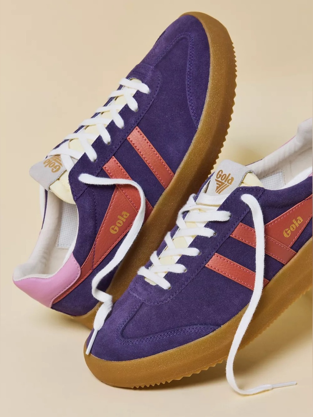 New Gola Athena Sneakers Plum Orange Spice Candy